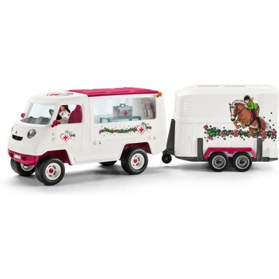 Schleich Horse Club - Veterinario mobile con puledro Hannoveriano - Set di gioco Schleich Horse Club - Veterinario mobile con puledro Hannoveriano - Set di gioco