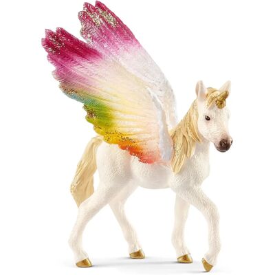 Schleich Bayala 70577 Vinget Regnbueenhjørning Føl - Børnelegetøj Figur Schleich Bayala 70577 Vinget Regnbueenhjørning Føl - Børnelegetøj Figur