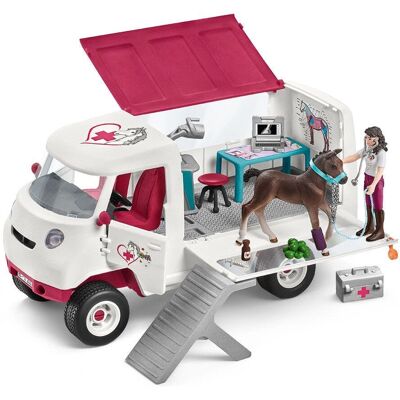 Schleich Vétérinaire Mobile avec Poulain Hanoverien - Set de Jouet - Publicité Schleich Vétérinaire Mobile avec Poulain Hanoverien - Set de Jouet - Publicité