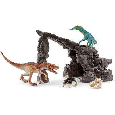 Schleich Herrerasaurus Dino Set med Grotta - Leksak Schleich Herrerasaurus Dino Set med Grotta - Leksak