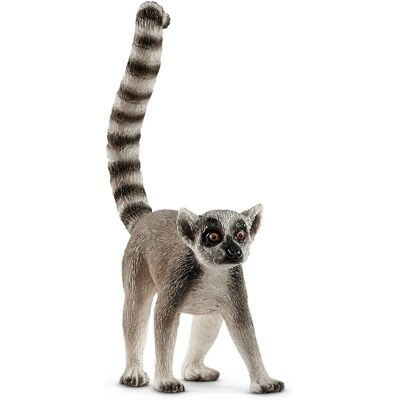 Figura de brinquedo de lêmure de cauda de anel de Schleich - Série Wild Life Figura de brinquedo de lêmure de cauda de anel de Schleich - Série Wild Life