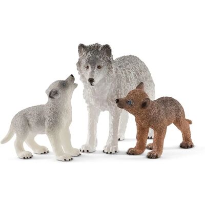 Schleich Wild Life Moeder Wolf met Pup - Kinder Speelgoedfiguur Schleich Wild Life Moeder Wolf met Pup - Kinder Speelgoedfiguur