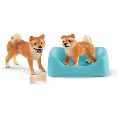 Schleich Shiba Inu Mãe e Filhote - Figuras de Brinquedo Schleich Shiba Inu Mãe e Filhote - Figuras de Brinquedo