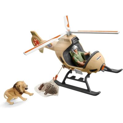 Hélicoptère de Secours Animal Wild Life de Schleich - Figurine Hélicoptère de Secours Animal Wild Life de Schleich - Figurine