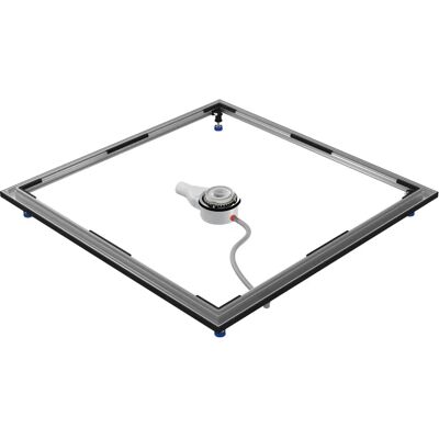 Telaio sistema doccia a livello pavimento - Rettangolare, 100x130cm Telaio sistema doccia a livello pavimento - Rettangolare, 100x130cm
