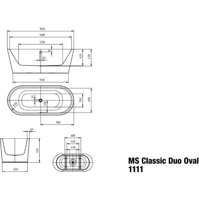 Kaldewei Meisterstück Classic Duo Oval freistehende Badewanne - 180x80 cm Kaldewei Meisterstück Classic Duo Oval freistehende Badewanne - 180x80 cm
