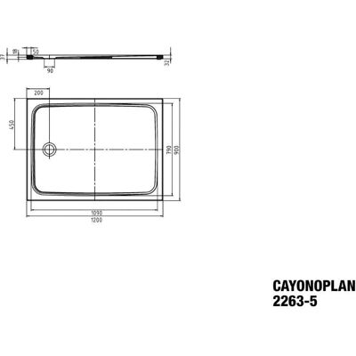 Kaldewei Cayonoplan Duschwannen - Secure Plus, Rechteckig, 90x120cm Kaldewei Cayonoplan Duschwannen - Secure Plus, Rechteckig, 90x120cm