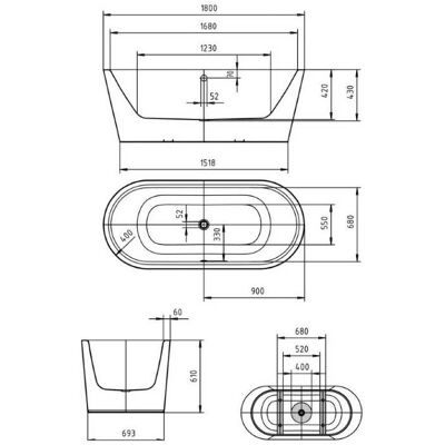 KALDEWEI Meisterstück Classic Duo Oval Badewanne - Bad bathtub KALDEWEI Meisterstück Classic Duo Oval Badewanne - Bad bathtub