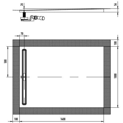 Kaldewei Nexsys Weiße 1000x1400mm Rechteckige Duschfläche - Duschfläche Kaldewei Nexsys Weiße 1000x1400mm Rechteckige Duschfläche - Duschfläche