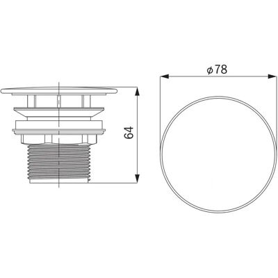 Kaldewei Model 3904 - Permanente afvoerventiel - Wastafelaccessoire Kaldewei Model 3904 - Permanente afvoerventiel - Wastafelaccessoire