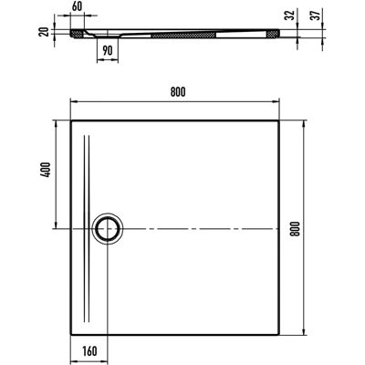 Kaldewei Superplan Zero 80x80cm Duschwanne - Flächenbündig, Rutschfest Kaldewei Superplan Zero 80x80cm Duschwanne - Flächenbündig, Rutschfest