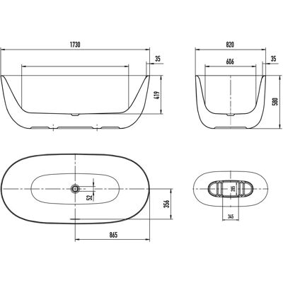 Kaldewei Alpine White Egg-Shaped Freestanding Bathtub - Badewanne Kaldewei Alpine White Egg-Shaped Freestanding Bathtub - Badewanne