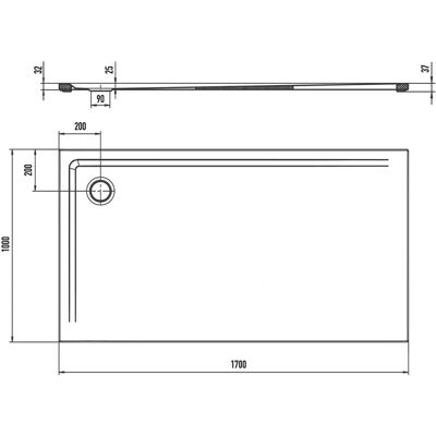 Kaldewei Superplan Duschwanne - Modern, 100x170cm, Weiß, Extra Flach Kaldewei Superplan Duschwanne - Modern, 100x170cm, Weiß, Extra Flach