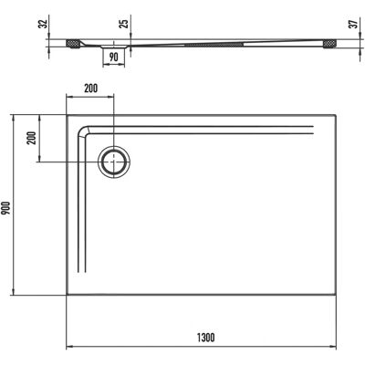 Kaldewei Superplan 1852 Plato de Ducha - Moderno, Extra Plano, Blanco Kaldewei Superplan 1852 Plato de Ducha - Moderno, Extra Plano, Blanco