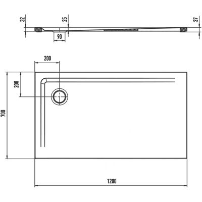 Kaldewei Superplan Duschwanne - Modern, Langlebig, 70x120cm Kaldewei Superplan Duschwanne - Modern, Langlebig, 70x120cm