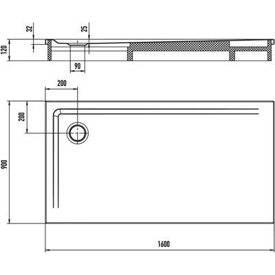 Kaldewei Superplan 1855 Bandeja de Ducha - Moderna, Precisa, Grande, Duradera Kaldewei Superplan 1855 Bandeja de Ducha - Moderna, Precisa, Grande, Duradera