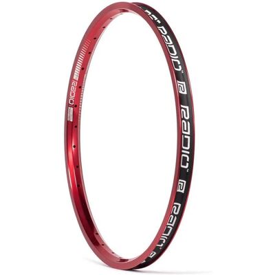 Raceline Clipper Expert Tubeless Rouge 20" - Jante de vélo - Publicité Raceline Clipper Expert Tubeless Rouge 20" - Jante de vélo - Publicité
