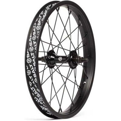 Roue BMX Saltbmx 20 pouces - Paroi simple, 20 trous, roulements libres, avec ruban adhésif - Publicité Roue BMX Saltbmx 20 pouces - Paroi simple, 20 trous, roulements libres, avec ruban adhésif - Publicité