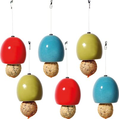 LUXUS-VOGELHAUS Wildvogel-Futterspender - Keramik Edelstahl - 9,5cm LUXUS-VOGELHAUS Wildvogel-Futterspender - Keramik Edelstahl - 9,5cm