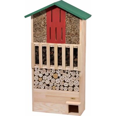 DOBAR Grüner Label Insektenhotel XXL mit Igelhaus und Schmetterlingskasten - Insektenhotel DOBAR Grüner Label Insektenhotel XXL mit Igelhaus und Schmetterlingskasten - Insektenhotel