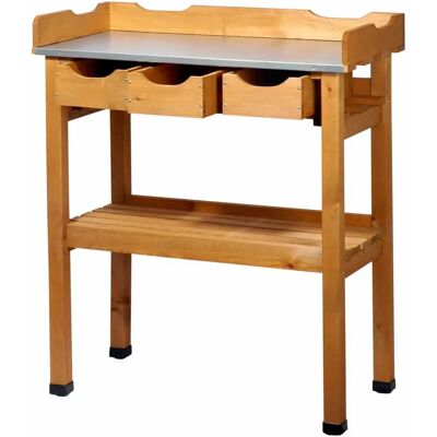 Dobar 29030e - Gartentisch, Braun, 3 Schubladen - Pflanztisch Dobar 29030e - Gartentisch, Braun, 3 Schubladen - Pflanztisch