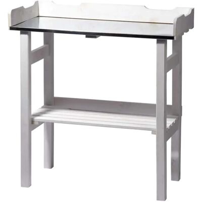 Dobar Pflanztisch - Wetterfester Zink-Arbeitsfläche - 78x84 cm Dobar Pflanztisch - Wetterfester Zink-Arbeitsfläche - 78x84 cm