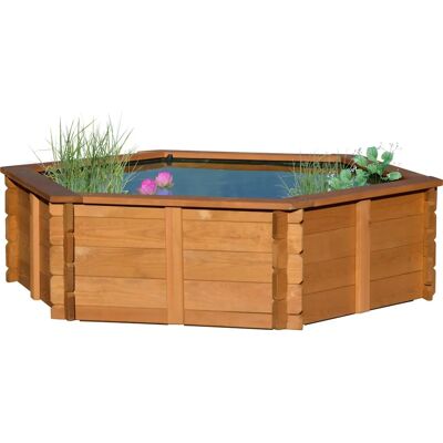 Dobar Hexagon Gartenteich - Braun - 330L Dobar Hexagon Gartenteich - Braun - 330L