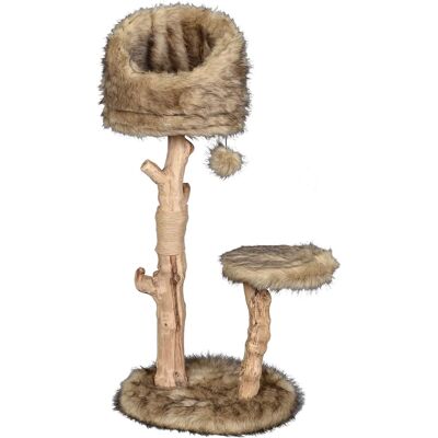 Dobar Sunny FSC Arbre à Chat Bois Naturel 50x40cm - Arbre à chat Dobar Sunny FSC Arbre à Chat Bois Naturel 50x40cm - Arbre à chat