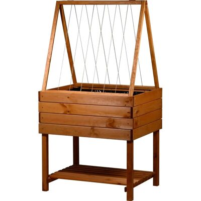 Dobar 58229FSCE Pflanztisch - Hochbeet aus Kiefernholz, Jute Dobar 58229FSCE Pflanztisch - Hochbeet aus Kiefernholz, Jute