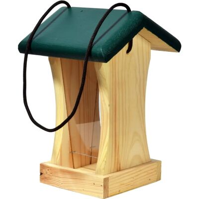 DOBAR Mangeoire pour Oiseaux Sauvages - Plastique/Pin - Extérieur DOBAR Mangeoire pour Oiseaux Sauvages - Plastique/Pin - Extérieur