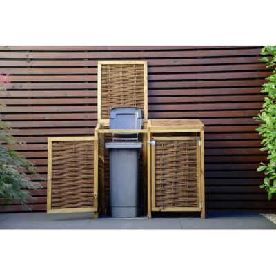 Dobar Aufbewahrungsbox - 125x80x115cm Wetterfest Gartenmülltonnen Unterschlupf Dobar Aufbewahrungsbox - 125x80x115cm Wetterfest Gartenmülltonnen Unterschlupf