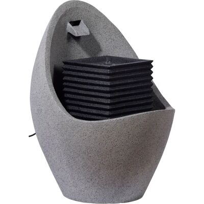 DOBAR Gartenbrunnen - Ei-Form - Polyresin - Draußen DOBAR Gartenbrunnen - Ei-Form - Polyresin - Draußen