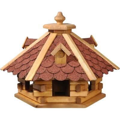 DOBAR Rustik Sechseckiges Vogelhaus - Vogelhaus DOBAR Rustik Sechseckiges Vogelhaus - Vogelhaus