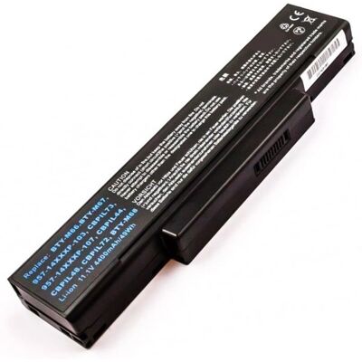 AccuCell MSI CR400 Akku - 4400mAh, Schwarz AccuCell MSI CR400 Akku - 4400mAh, Schwarz