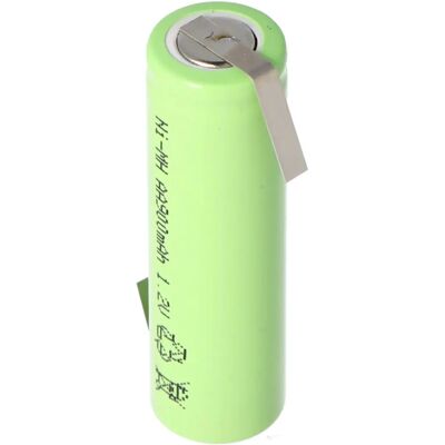 AccuCell NiMH Mignon AA 800 mAh Batterie - Flachkopf mit Z-förmigem Lötanschluss AccuCell NiMH Mignon AA 800 mAh Batterie - Flachkopf mit Z-förmigem Lötanschluss