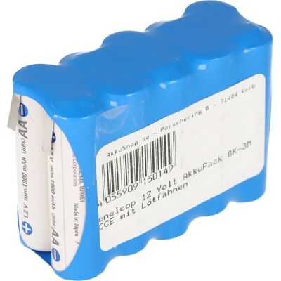 Eneloop BK-3MCCE 12V NiMH Batterijpakket met Soldeertags - Batterij & Oplader Eneloop BK-3MCCE 12V NiMH Batterijpakket met Soldeertags - Batterij & Oplader