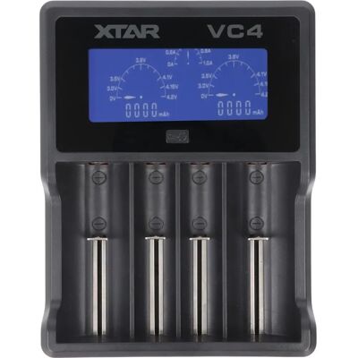 AccuCell VC4 Ladegerät - Unterstützt 18650, AA, AAA - Schnellladung AccuCell VC4 Ladegerät - Unterstützt 18650, AA, AAA - Schnellladung