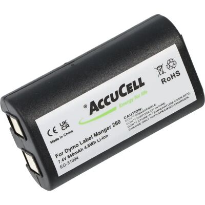 AccuCell Model 260 - Li-ion Batterij voor Dymo LabelManger 260 AccuCell Model 260 - Li-ion Batterij voor Dymo LabelManger 260