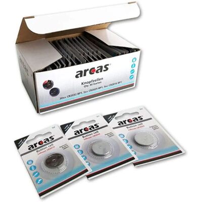 Arcas Lithium Batterien-Set - CR2016, CR2025, CR2032 - Batterien + Akkus Arcas Lithium Batterien-Set - CR2016, CR2025, CR2032 - Batterien + Akkus