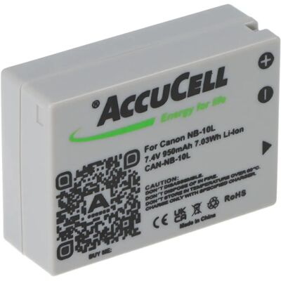 AccuCell Canon NB-10L Akku - Kompakt Li-Ion 7,4V 750-950mAh AccuCell Canon NB-10L Akku - Kompakt Li-Ion 7,4V 750-950mAh