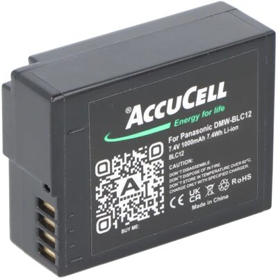 AccuCell DMW-BLC12 Akku - Kamera Stromversorgung AccuCell DMW-BLC12 Akku - Kamera Stromversorgung