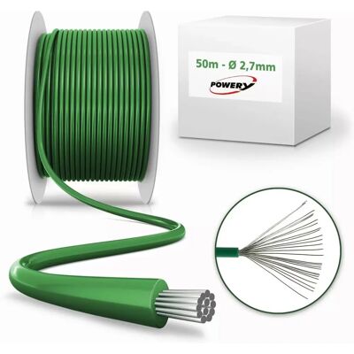 AccuCell Modèle 2,7mm Vert Câble 50m - Accessoires de Jardin - Publicité AccuCell Modèle 2,7mm Vert Câble 50m - Accessoires de Jardin - Publicité