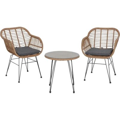 SIENA GARDEN Tiros Beige Balkonset - Buitenmeubels SIENA GARDEN Tiros Beige Balkonset - Buitenmeubels