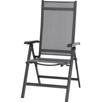 Siena Garden M29543 Verstellbarer Gartenstuhl - Aluminium, Kunststoff, Anthrazit Siena Garden M29543 Verstellbarer Gartenstuhl - Aluminium, Kunststoff, Anthrazit