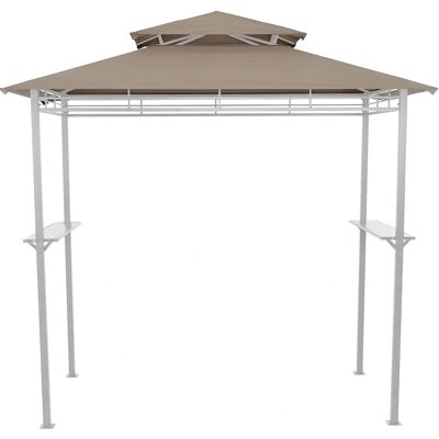 Siena Garden, Paviljoen, Dak BBQ voor Paviljoen, taupe (244 cm, 127 cm) - Paviljoenhoes Siena Garden, Paviljoen, Dak BBQ voor Paviljoen, taupe (244 cm, 127 cm) - Paviljoenhoes