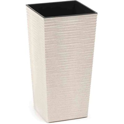 SIENA GARDEN ECO Nizza Pflanzgefäß - Rechteckig, 30cm, Weiß SIENA GARDEN ECO Nizza Pflanzgefäß - Rechteckig, 30cm, Weiß