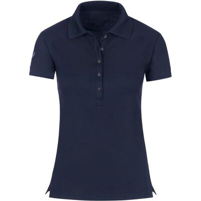 TRIGEMA Navy Kurzes Polo-Shirt - Poloshirt TRIGEMA Navy Kurzes Polo-Shirt - Poloshirt