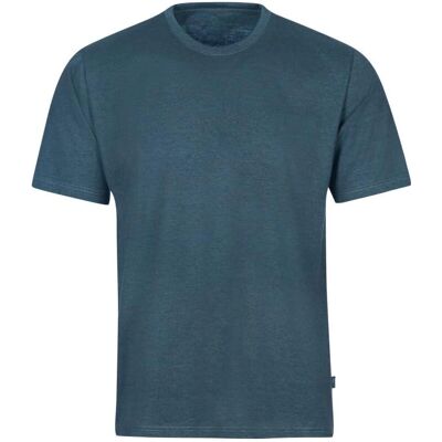 TRIGEMA DELUXE Baumwolle Blau Kurzarm T-Shirt TRIGEMA DELUXE Baumwolle Blau Kurzarm T-Shirt