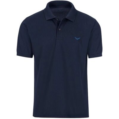 TRIGEMA Poloshirt DELUXE Piqué - Basic, Kurzarm, Blau TRIGEMA Poloshirt DELUXE Piqué - Basic, Kurzarm, Blau