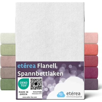 etérea Flanell Spannbettlaken - 90x200 - 200x220 cm 200x200 - 200x220 cm Weiss etérea Flanell Spannbettlaken - 90x200 - 200x220 cm 200x200 - 200x220 cm Weiss